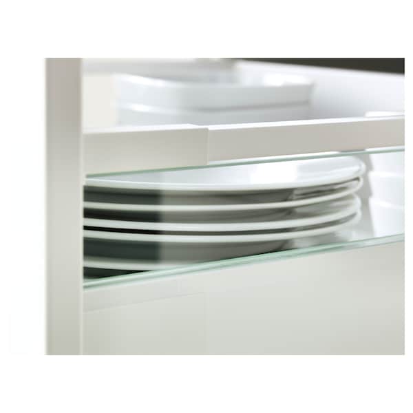 IKEA MAXIMERA add-on side for drawer, medium, glass, 14 5/8 in, Ikea Ireland | 8194CLNGS
