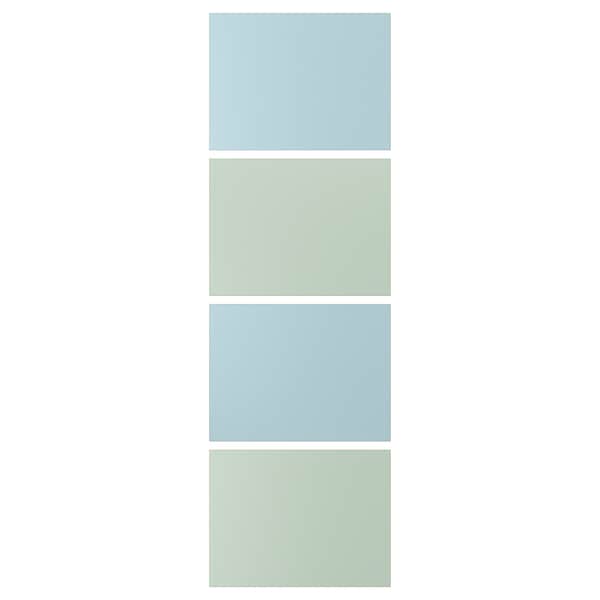 IKEA MEHAMN 4 panels for sliding door frame, 29 1/2x92 7/8 in Light Blue / Light Green, Ikea Ireland | 9453MCERG