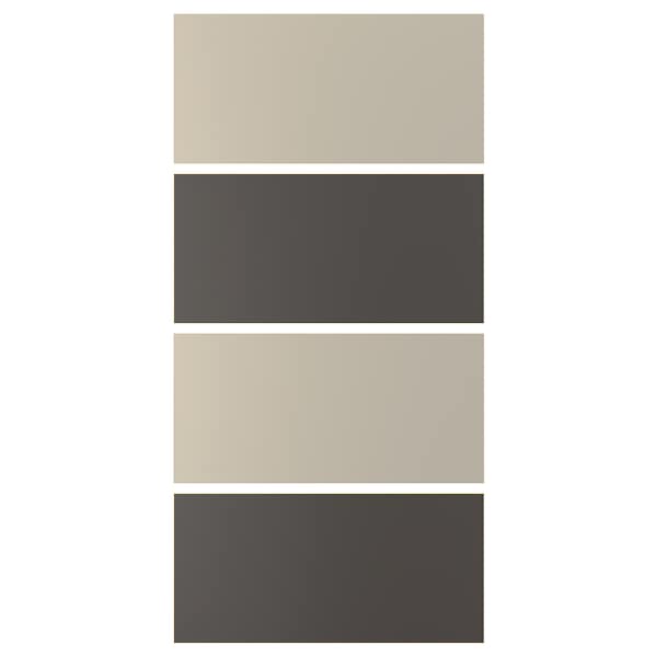 IKEA MEHAMN 4 panels for sliding door frame, 39 3/8x79 1/8 in Dark Gray / Gray / Beige, Ikea Ireland | 5460IUGHT