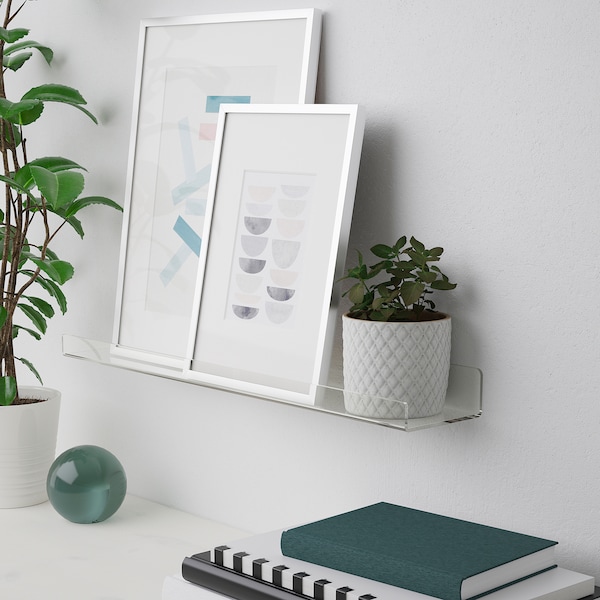 IKEA MELLÖSA picture ledge, transparent, 23 5/8 in, Ikea Ireland | 6798CSPER