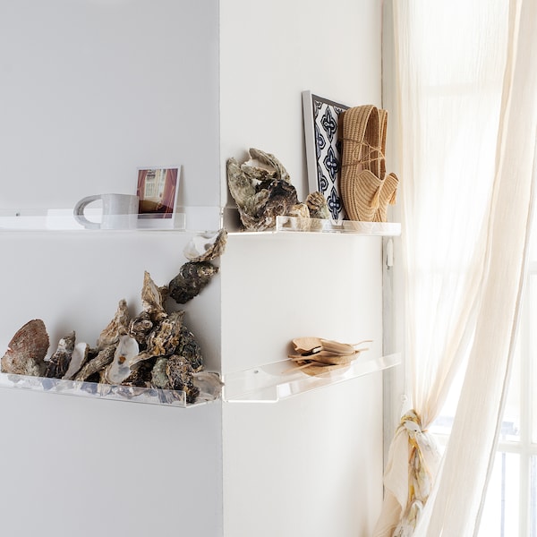 IKEA MELLÖSA picture ledge, transparent, 23 5/8 in, Ikea Ireland | 6798CSPER