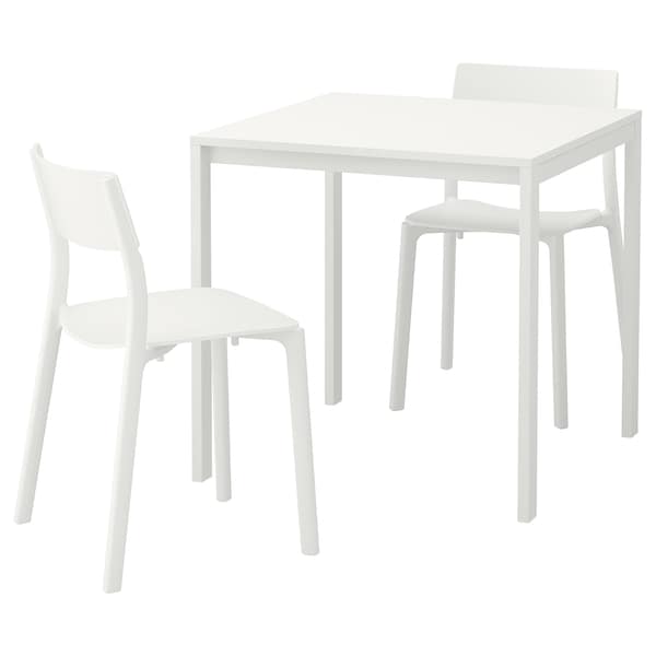 IKEA MELLTORP / JANINGE table and 2 chairs, white/white, 29 1/2 in, Ikea Ireland | 8530SDTHU