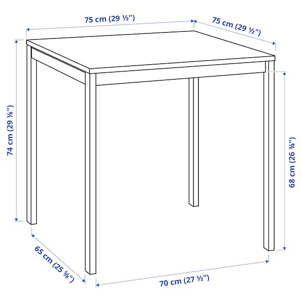 IKEA MELLTORP table, 29 1/2x29 1/2 in White, Ikea Ireland | 8019LHFJS