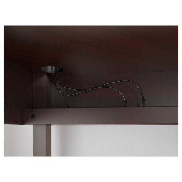 IKEA MICKE Corner workstation, 39 3/8x55 7/8 in Black / Brown, Ikea Ireland | 2976IWGMQ