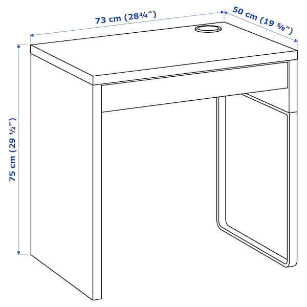 IKEA MICKE / DAGNAR desk and chair, white/yellow, Ikea Ireland | 9376FPELU