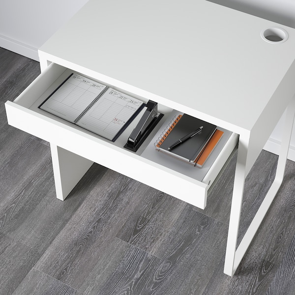 IKEA MICKE / GUNRIK desk and chair, white/turquoise, Ikea Ireland | 7614KTZFP