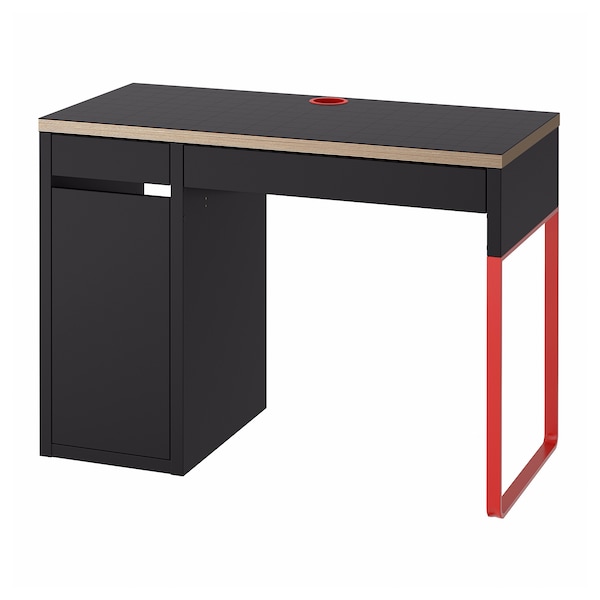 IKEA MICKE desk, 41 3/8x19 5/8 in Anthracite / Red, Ikea Ireland | 0439NABFU
