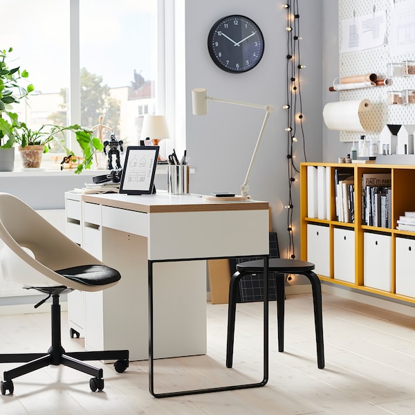 IKEA MICKE desk, 41 3/8x19 5/8 in White / Anthracite, Ikea Ireland | 8904EXCHN