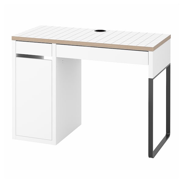 IKEA MICKE desk, 41 3/8x19 5/8 in White / Anthracite, Ikea Ireland | 8904EXCHN