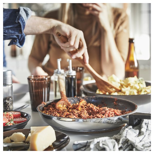 IKEA MIDDAGSMAT frying pan, non-stick coating/stainless steel, 11 in, Ikea Ireland | 4789DPLVJ