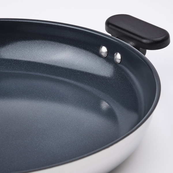IKEA MIDDAGSMAT frying pan, non-stick coating/stainless steel, 13 in, Ikea Ireland | 0579QIMZO