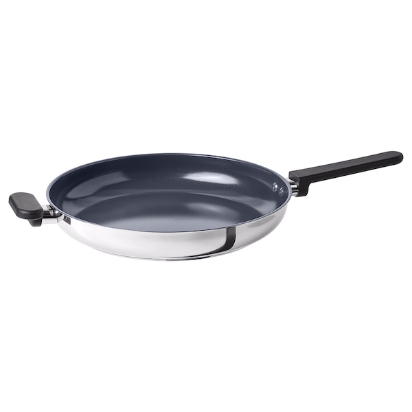 IKEA MIDDAGSMAT frying pan, non-stick coating/stainless steel, 13 in, Ikea Ireland | 0579QIMZO