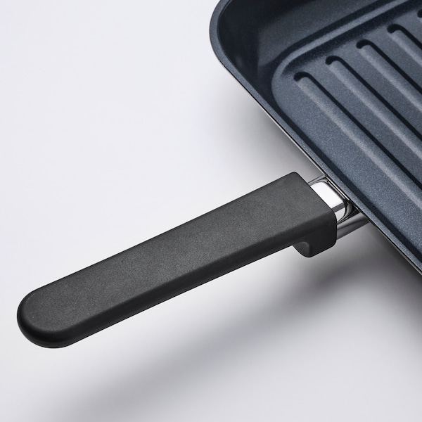 IKEA MIDDAGSMAT grill pan, non-stick coating/stainless steel, 11x11 in, Ikea Ireland | 5309YFLMI