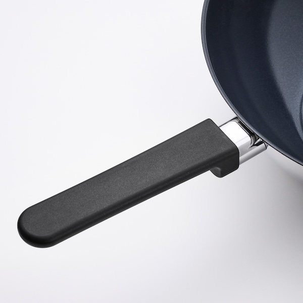 IKEA MIDDAGSMAT wok, non-stick coating/stainless steel, 13 in, Ikea Ireland | 4276BKONQ