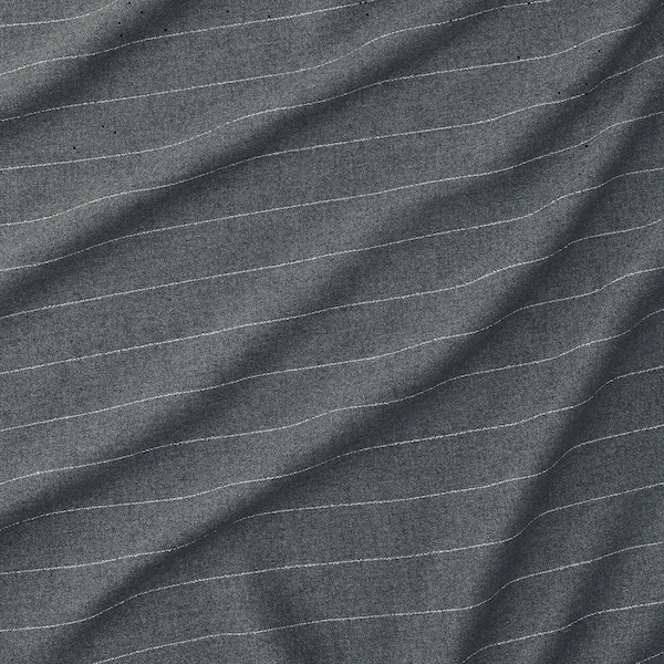 IKEA MILDRUN curtains, 1 pair, dark gray/stripe, 57x98 in, Ikea Ireland | 1643ROSFT