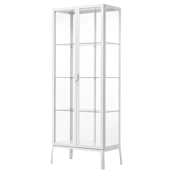 IKEA MILSBO Glass-door cabinet, 28 3/4x68 7/8 in White, Ikea Ireland | 8039QSJNM