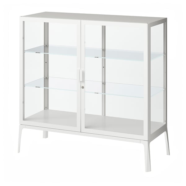 IKEA MILSBO glass-door cabinet, 39 3/4x39 3/8 in White, Ikea Ireland | 6304HVIAN