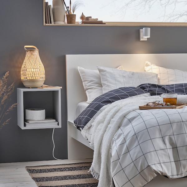 IKEA MISTERHULT Table lamp with LED bulb, bamboo, Ikea Ireland | 0146EWZAS