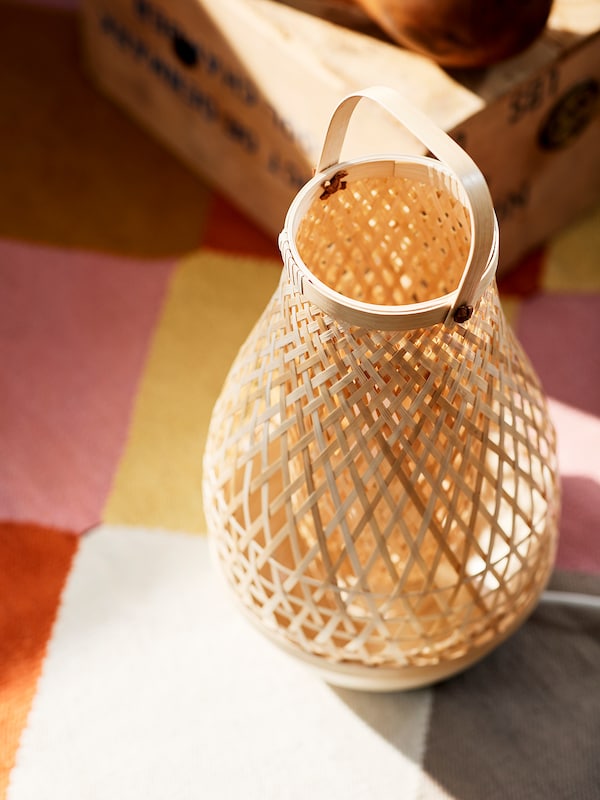IKEA MISTERHULT table lamp, bamboo/handmade, 14 in, Ikea Ireland | 1845FMISE