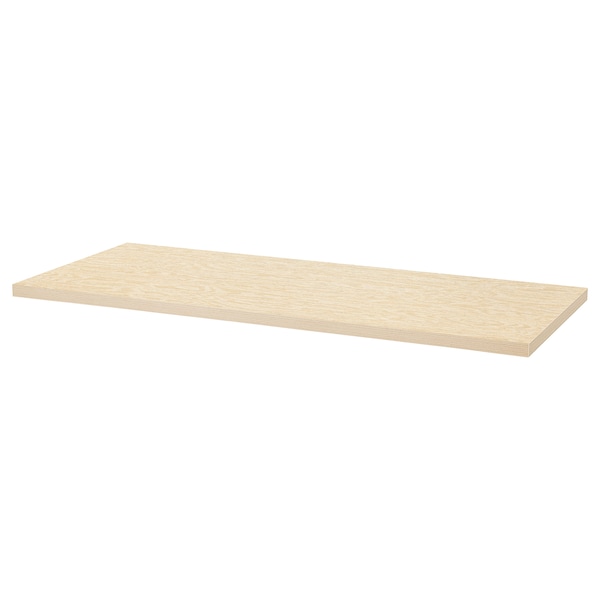 IKEA MITTCIRKEL / SPÄND desk, 55 1/8x23 5/8 in Lively Pine Effect / White, Ikea Ireland | 6547PNBUE