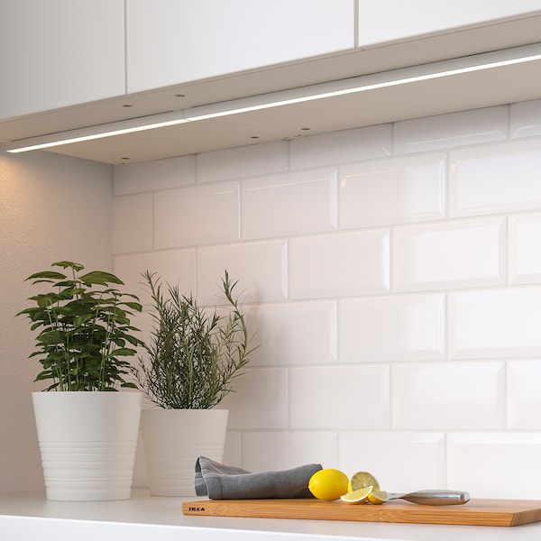 IKEA MITTLED LED kitchen cntrtp lighting strip, dimmable white, 15 in, Ikea Ireland | 5623JASQB