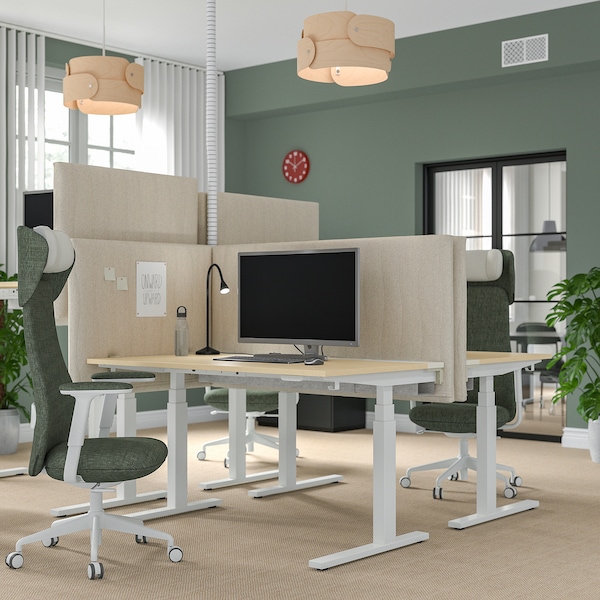 IKEA MITTZON acoustic screen for desk, Gunnared beige, 49 1/4x28 3/8 in, Ikea Ireland | 5149IHPGT