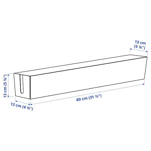 IKEA MITTZON cable box for frm w cstrs, white, 31 1/2x5 1/8 in, Ikea Ireland | 9374MOXEN