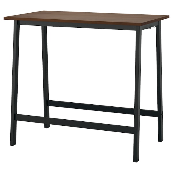 IKEA MITTZON conference table, 47 1/4x26 3/4x41 3/8 in Walnut Veneer / Black, Ikea Ireland | 2374EURMI