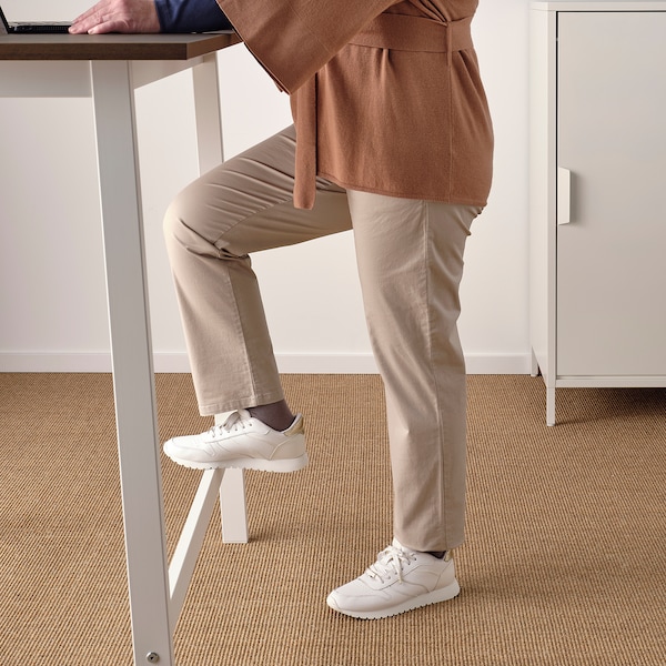 IKEA MITTZON conference table, 47 1/4x26 3/4x41 3/8 in Walnut Veneer / White, Ikea Ireland | 8043FQGSW