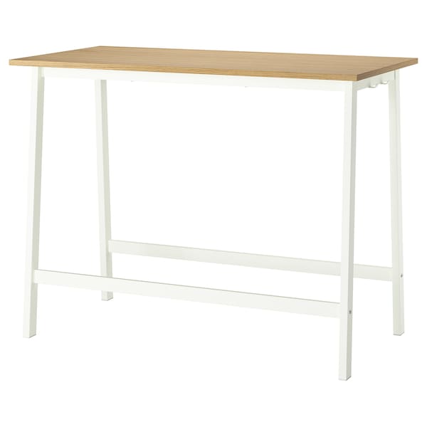 IKEA MITTZON conference table, 55 1/8x26 3/4x41 3/8 in Oak Veneer / White, Ikea Ireland | 4621KOFXW