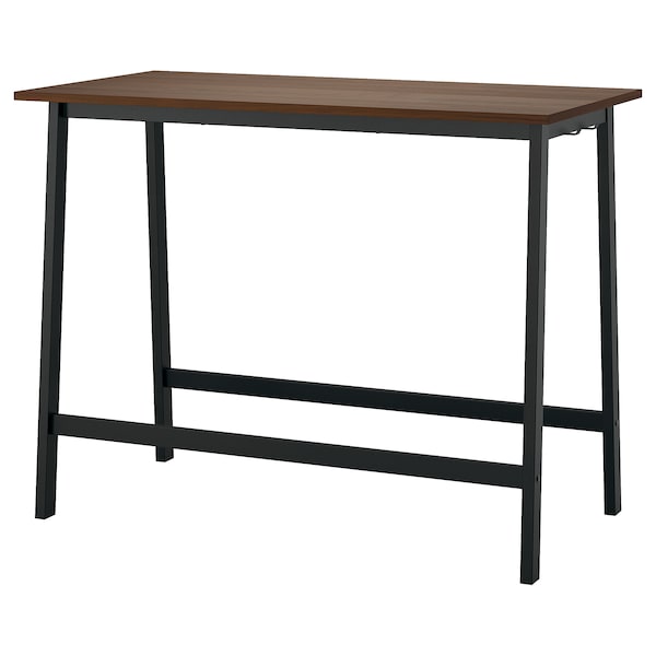 IKEA MITTZON conference table, 55 1/8x26 3/4x41 3/8 in Walnut Veneer / Black, Ikea Ireland | 3106KFJWR