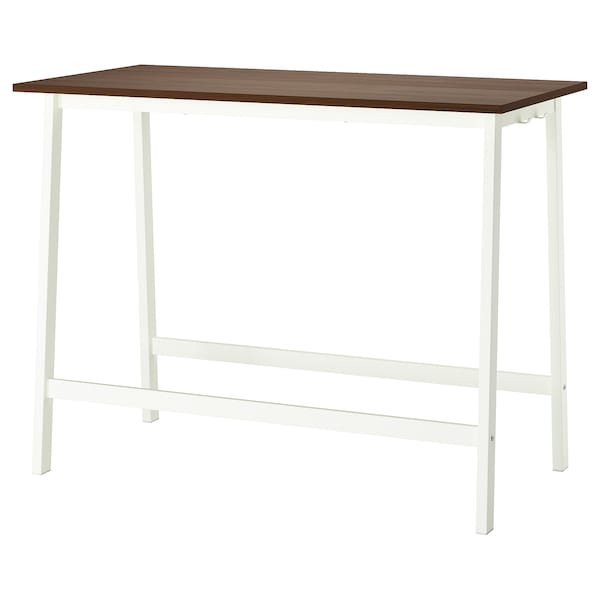 IKEA MITTZON conference table, 55 1/8x26 3/4x41 3/8 in Walnut Veneer / White, Ikea Ireland | 9750NFTVR