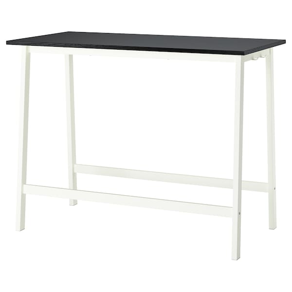 IKEA MITTZON conference table, 55 1/8x26 3/4x41 3/8 in Black Stained Ash Veneer / White, Ikea Ireland | 3841DXFKY