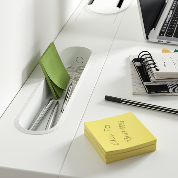 IKEA MITTZON desk, 47 1/4x23 5/8 in White, Ikea Ireland | 7830MAKYO