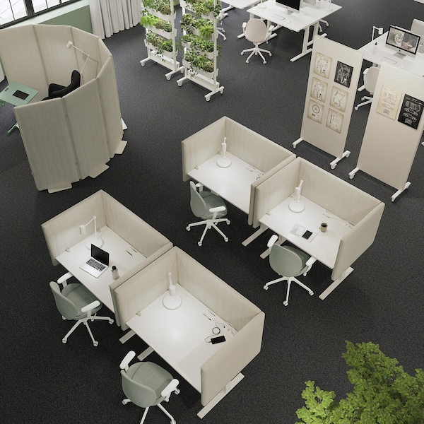IKEA MITTZON desk, 47 1/4x31 1/2 in White, Ikea Ireland | 8674DQYVM