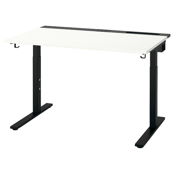 IKEA MITTZON desk, 47 1/4x31 1/2 in White / Black, Ikea Ireland | 0817PEYTI