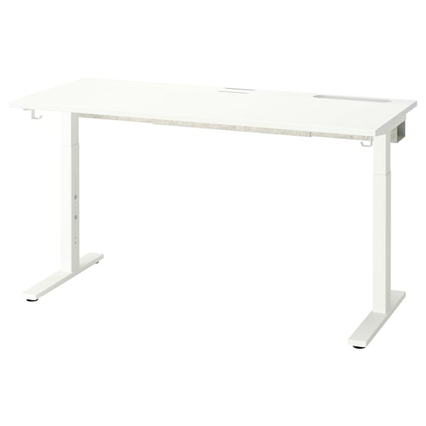 IKEA MITTZON desk, 55 1/8x23 5/8 in White, Ikea Ireland | 1748STZIX