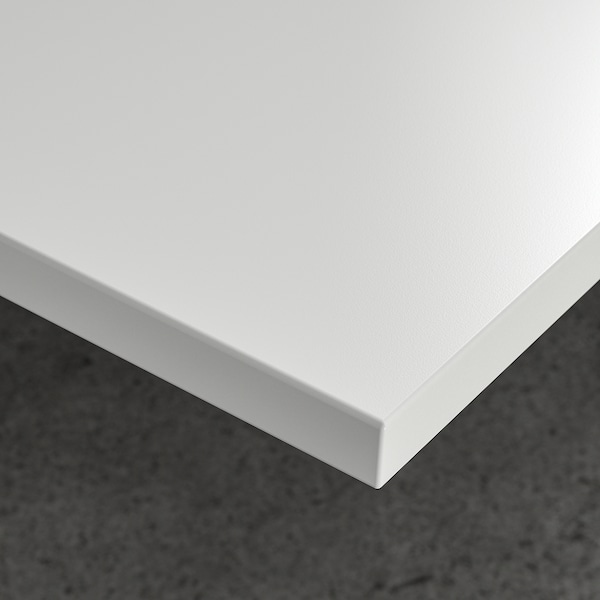 IKEA MITTZON desk, 55 1/8x31 1/2 in White / Black, Ikea Ireland | 0615JKUAV