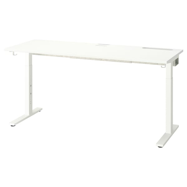IKEA MITTZON desk, 63x23 5/8 in White, Ikea Ireland | 0134BETDC