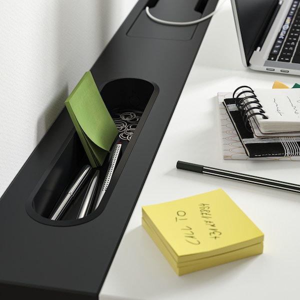 IKEA MITTZON desk, 63x31 1/2 in White / Black, Ikea Ireland | 8140IJYPE