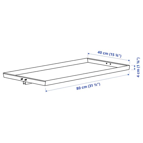IKEA MITTZON display shelf for frame w castors, 31 1/2x1 5/8 in White, Ikea Ireland | 3065CIRWN