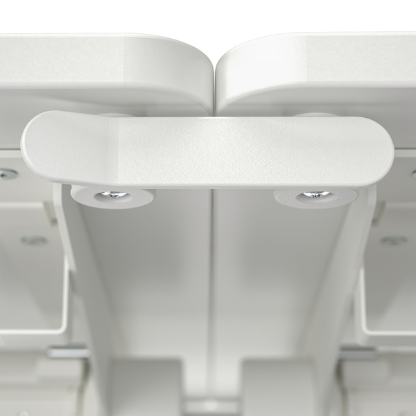 IKEA MITTZON foldable table with castors, 55 1/8x27 1/2 in White, Ikea Ireland | 2753HWJBX