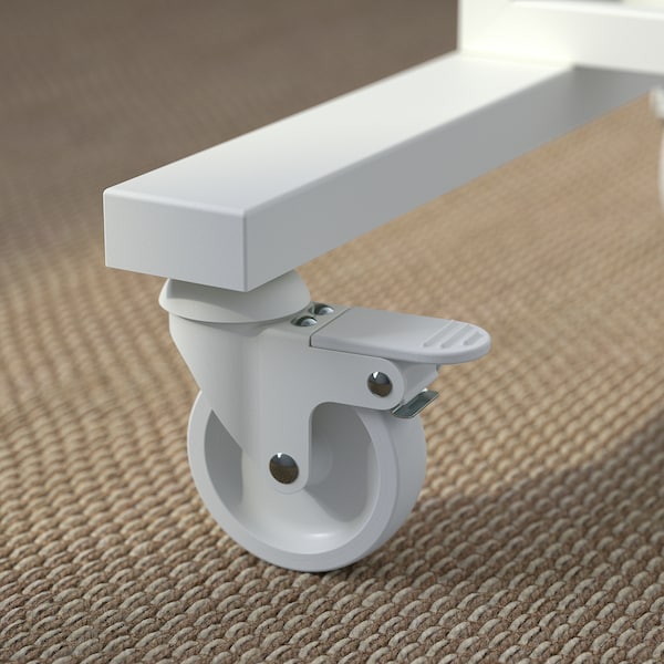 IKEA MITTZON frame w castors/disp shlf/cable box, 33 1/2x80 3/4 in White, Ikea Ireland | 5036PSHBD