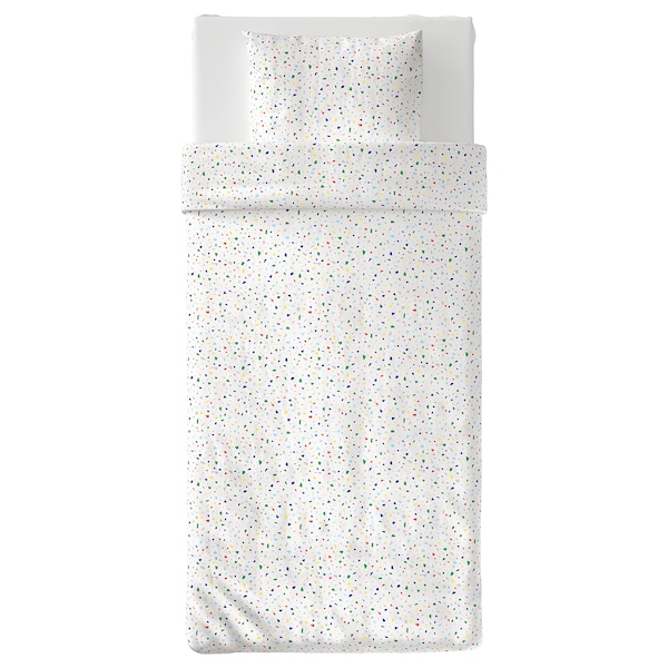 IKEA MÖJLIGHET duvet cover and pillowcase(s), Twin White / Mosaic Patterned, Ikea Ireland | 8057SZJCO