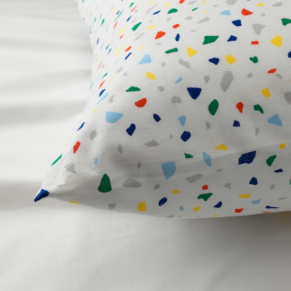 IKEA MÖJLIGHET duvet cover and pillowcase(s), Twin White / Mosaic Patterned, Ikea Ireland | 8057SZJCO