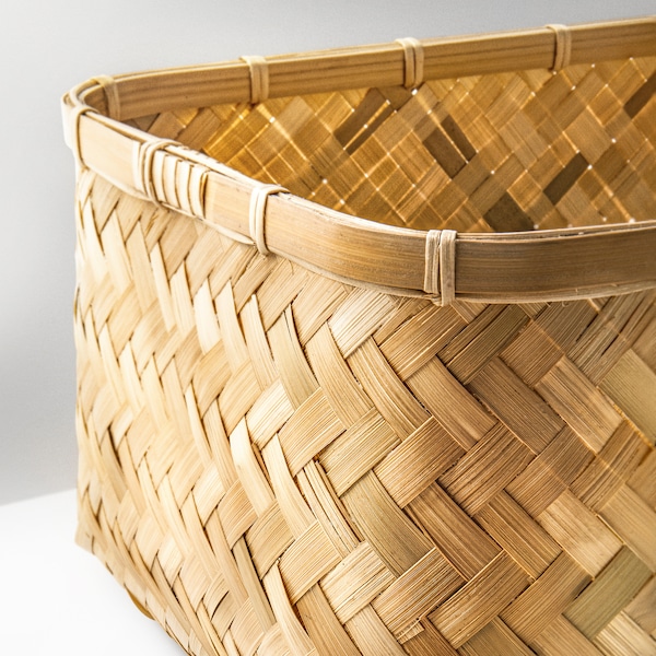 IKEA MJÖLKKANNA basket, bamboo, 9 ¾x13 ¾x7 in, Ikea Ireland | 7415SOWGH
