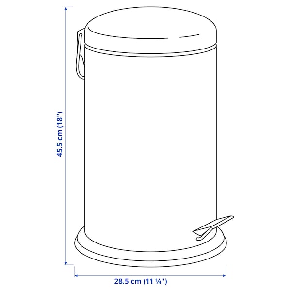 IKEA MJÖSA pedal bin, dark gray, 3 gallon, Ikea Ireland | 5403SNYZR