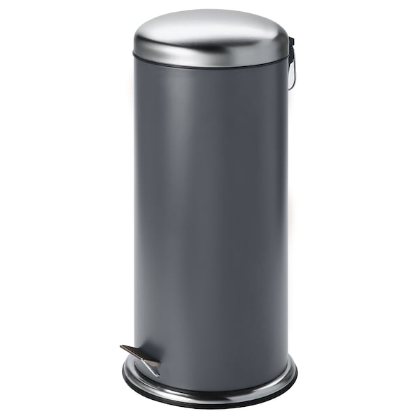IKEA MJÖSA pedal bin, dark gray, 8 gallon, Ikea Ireland | 0928XYERO