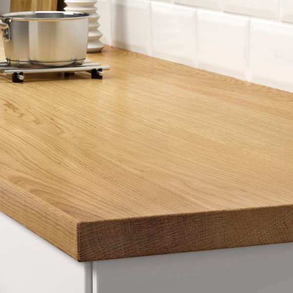 IKEA MÖLLEKULLA countertop, oak/veneer, 98x1 1/2 in, Ikea Ireland | 2471JGFCB