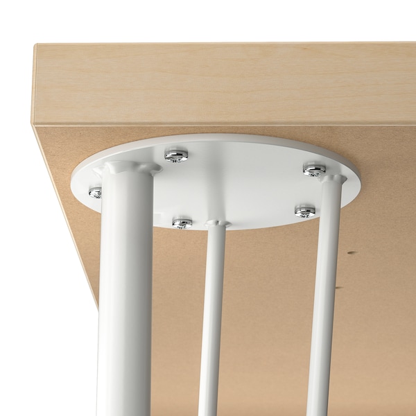 IKEA MÅLSKYTT / KRILLE desk, 55 1/8x23 5/8 in Birch / White, Ikea Ireland | 6341UXFKC